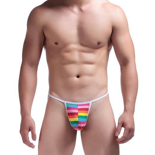 Free Men's Rainbow Pride G-String Underwear