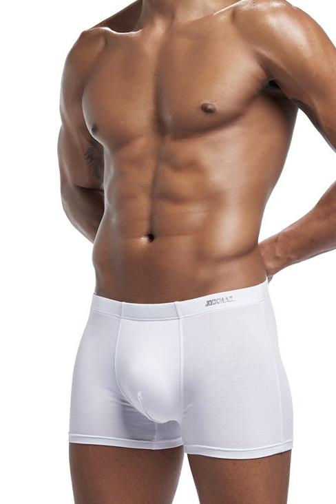 Men's Jockmail Soft Support Modal Boxer Brief Underwear - White