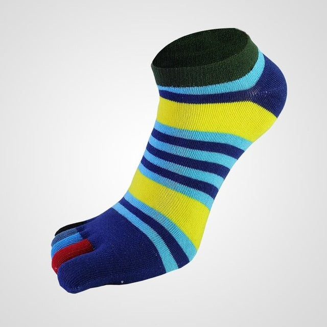 Colorful Toe Socks - Blue Green Turquoise