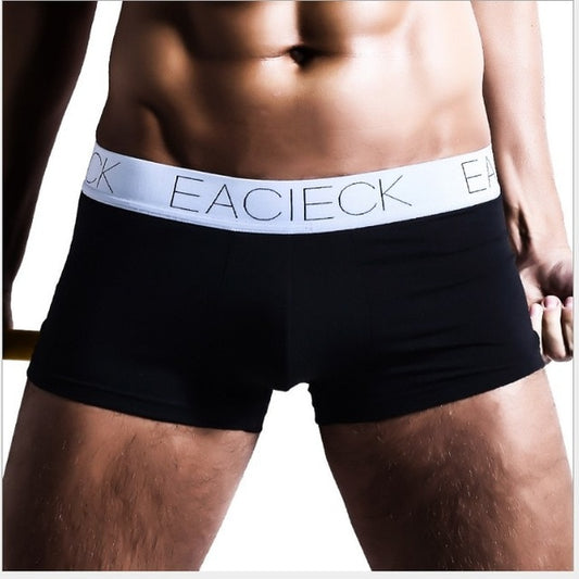 Free Men's Eacieck Designer Boxer Brief Underwear - Black