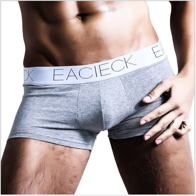 Free Men's Eacieck Designer Boxer Brief Underwear - Gray